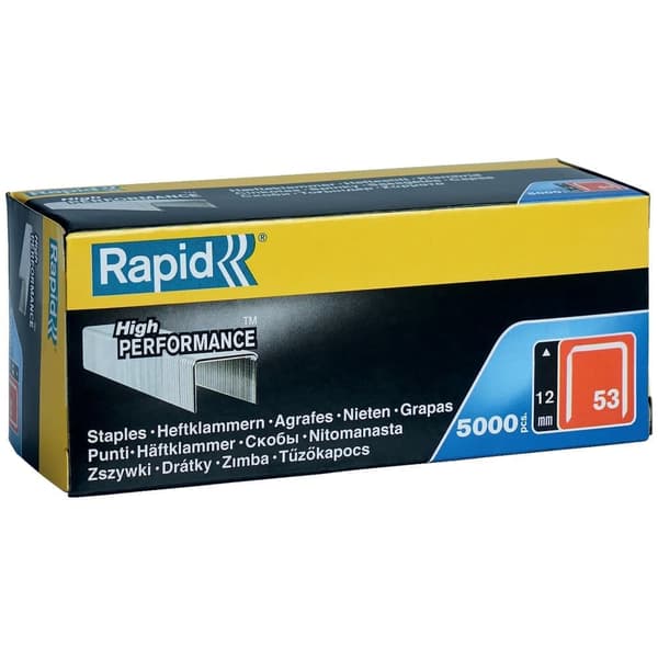 Niitit Rapid; 11,4x12 mm; 5000 kpl.; tyyppi 53