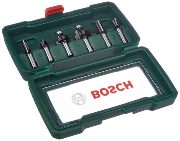 Jyrsinteräsarja  Bosch; 6 kpl.