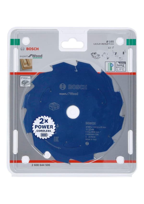 Katkaisuterä puulle Bosch Expert for Wood 2608644506; 165 mm