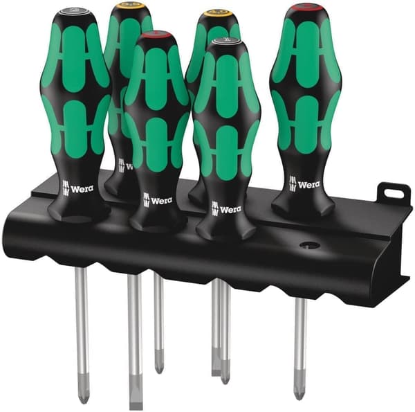Ruuvimeisselisetti Wera Kraftform Plus Lasertip; 6 kpl.