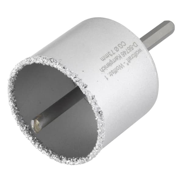 Borrkrona med skaft och centreringsborrbit Wolfcraft 3897000; 73 mm