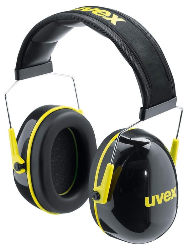 Hörselskydd Uvex K2; 32 dB; svart / gul