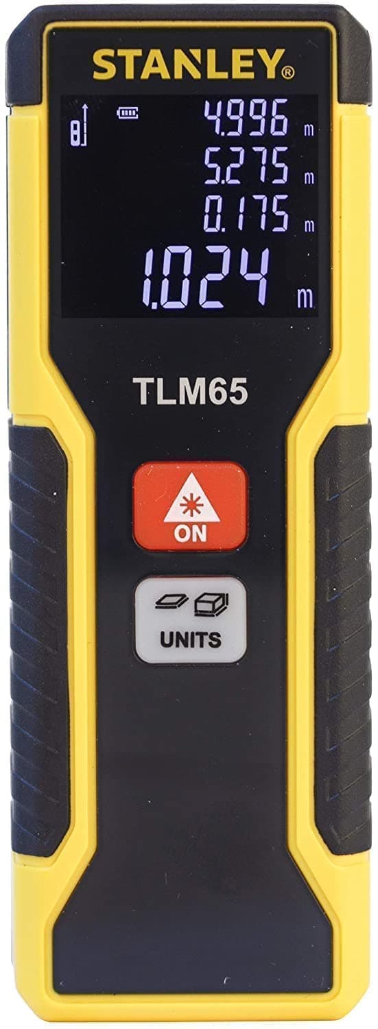 Laseravståndsmätare Stanley TLM 65 Gul