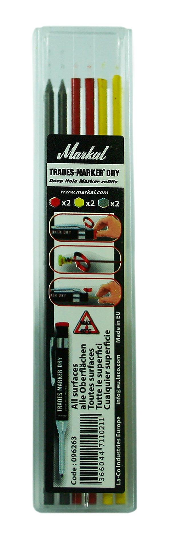 Kärna Markal TRADES-MARKER DRY; 6 st.