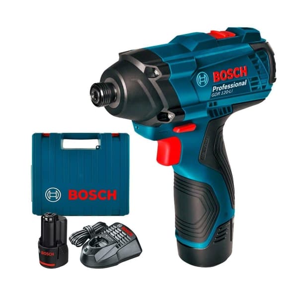 Slagmutterdragare Bosch GDR 120-LI; 12 V; 2x2,0 Ah batt.