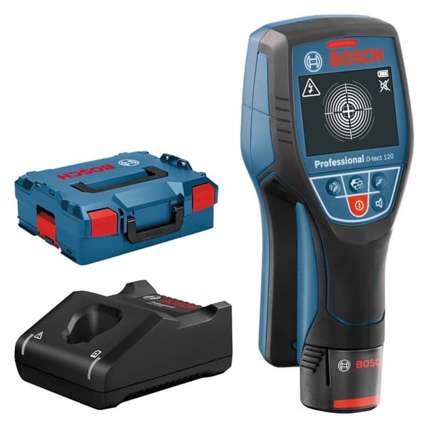 Lokaliseringsinstrument Bosch D-TECT 120; 12 V; 1x 1,5 Ah