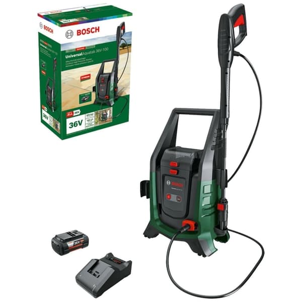 Högtryckstvätt Bosch UniversalAquatak 36V-100; 36 V; 1x4,0 Ah batt.