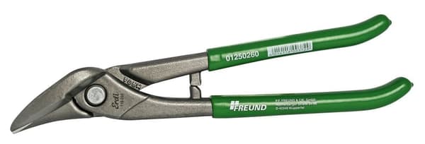 Tennklipp med böjda blad Freund; 260 mm; högerhänt