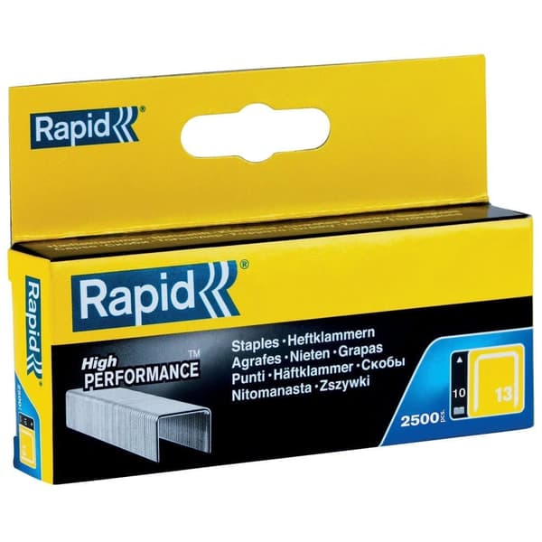 Häftklammer  Rapid; 10,6x10 mm; 2500 st.; typ 13