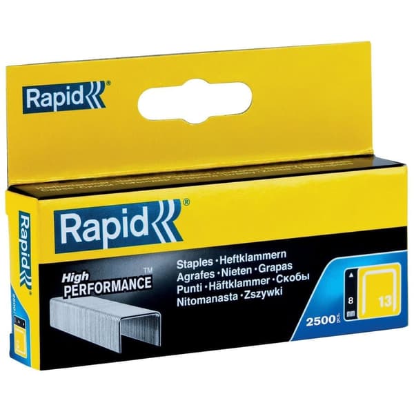 Häftklammer  Rapid; 10,6x8 mm; 2500 st.; typ 13