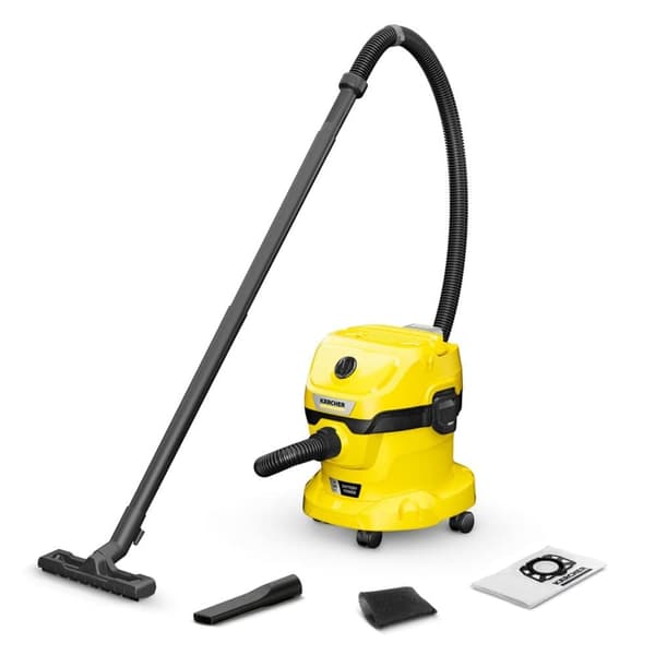 Våt-/ torrdammsugare Karcher WD 2-18 V-12/18 (YYY); 18 V (utan batteri och laddare) Svart, Gul