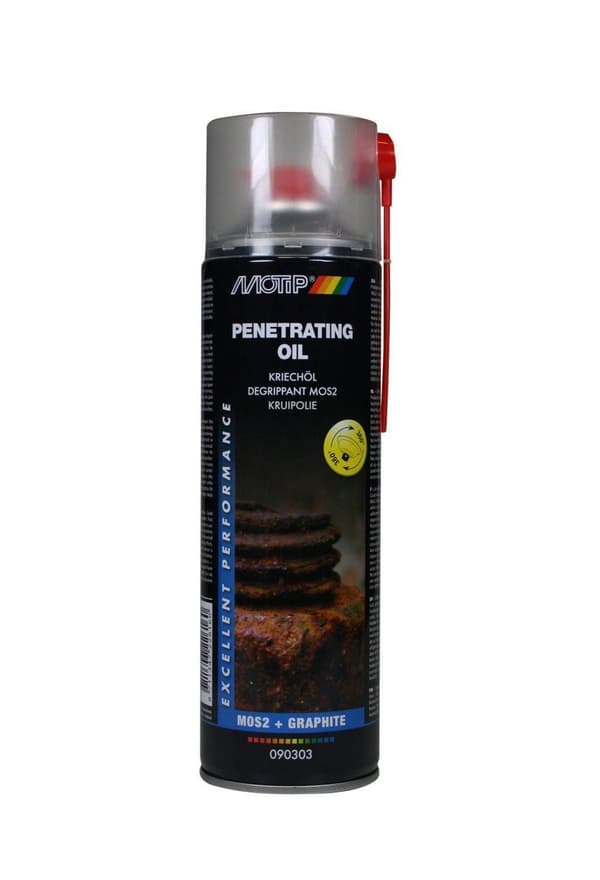 Smörjmedel för skruv Motip PENETRATING OIL + MoS2; 500ml