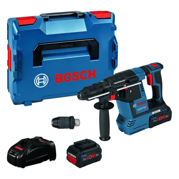 Borrhammare Bosch GBH 18V-26 F; 2,6 J; SDS-Plus; 18 V; 5,5 Ah batt.