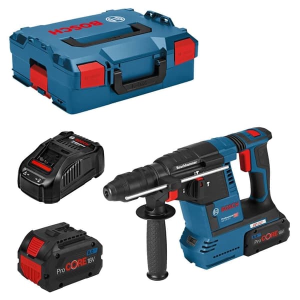 Borrhammare Bosch GBH 18V-26 F; 2,6 J; SDS-plus; 18 V; 2x8,0 Ah ProCORE batt.