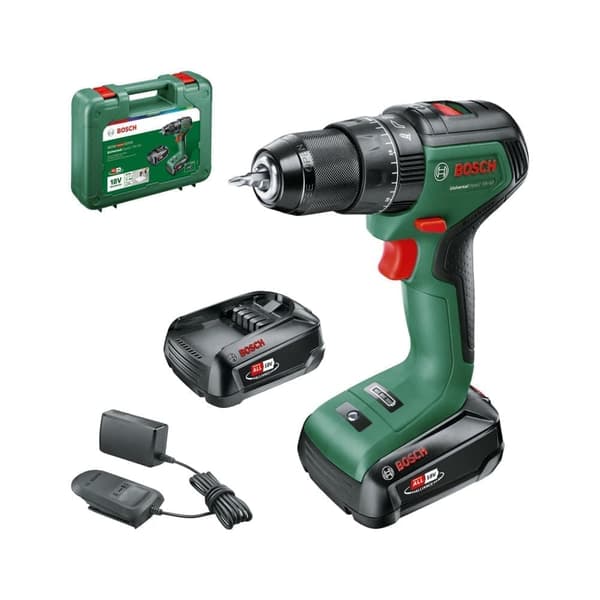 Slagskruvdragare / borr Bosch UniversalImpact 18V-60; 18 V; 2x2,0 Ah batt.