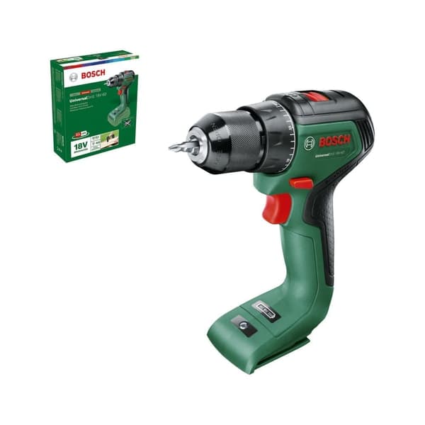 Skruvdragare/borr Bosch UniversalDrill 18V-60 solo; 18 V (utan batteri och laddare)