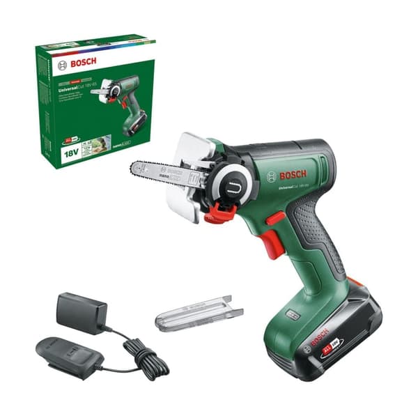 Motorsåg för beskärning av grenar Bosch Universal Cut 18V-65; 18 V; 1x2,5 Ah batt.; 6,5 cm svärd