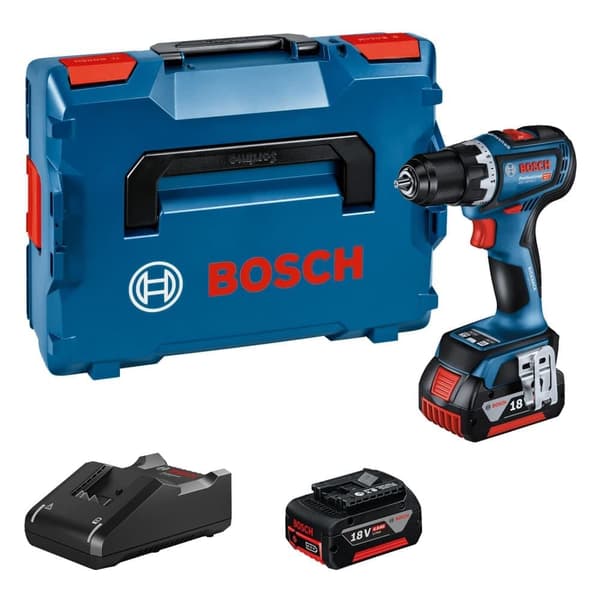 Skruvdragare/borr Bosch GSR 18V-90 C; 18 V; 2x5,0 Ah batt.
