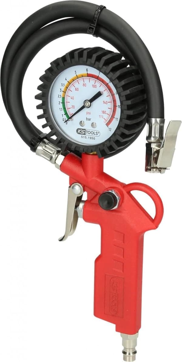 Däckpåfyllare med manometer KS Tools 515.1950