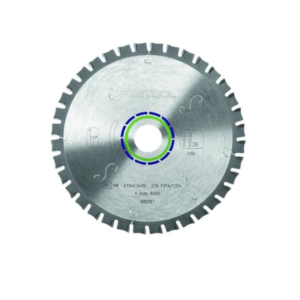 Sågklinga för aluminium Festool; 210x2,2x30,0 mm; Z36; 1°
