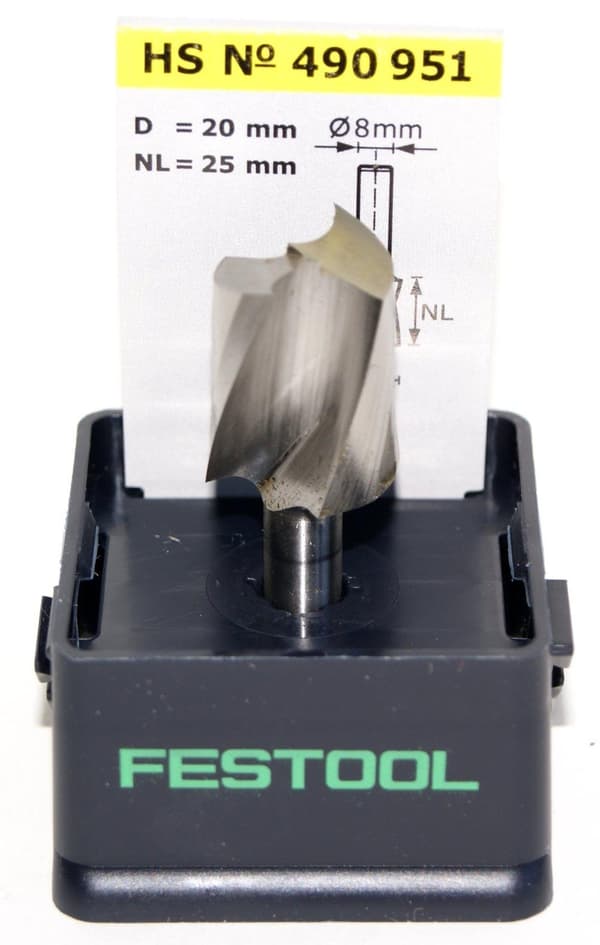 Spiralnotfräs Festool; 20 mm; 25/57 mm