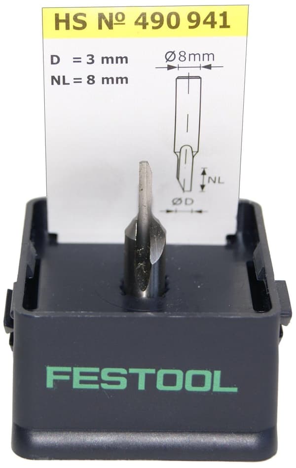 Notfräs med bottenskär Festool 8/45 mm