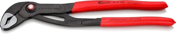 VVS-tång Cobra QuickSet Knipex 8721300; 300 mm