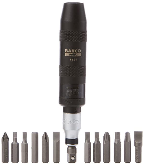 Slagskruvdragare Bahco 7865 + Bits spår