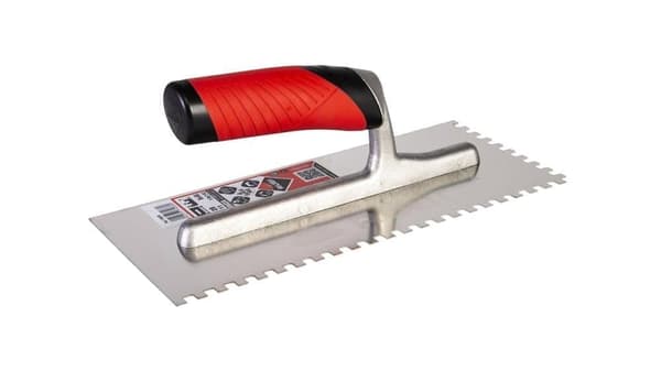 Kammar för kakellim Rubi Rubiflex INOX; 6x6 mm; 28 cm