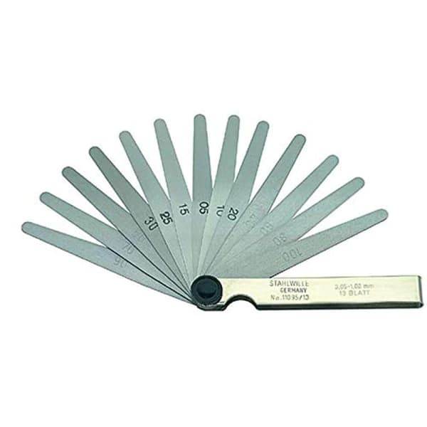 Mellanrumsmätare Stahlwille 11095/13; 0,05-1 mm; 13 st.