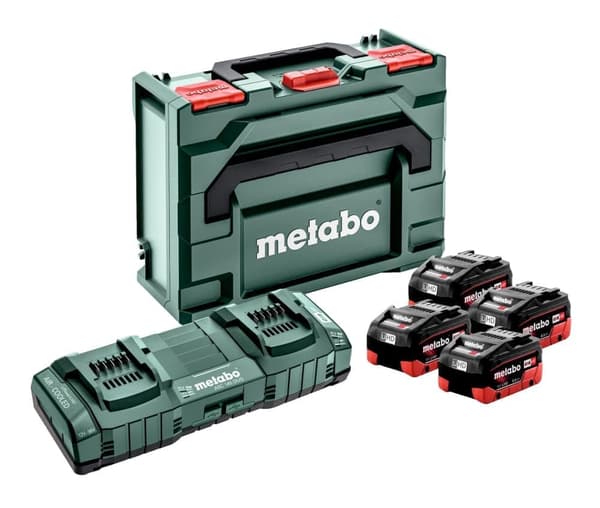 Tillbehörsset Metabo 685135000; 18 V; 4x8 Ah + laddare ASC 145 Duo