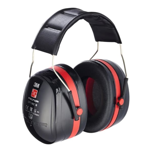 Hörselskydd 3M Peltor OPTIME III CE; 35 dB; röd