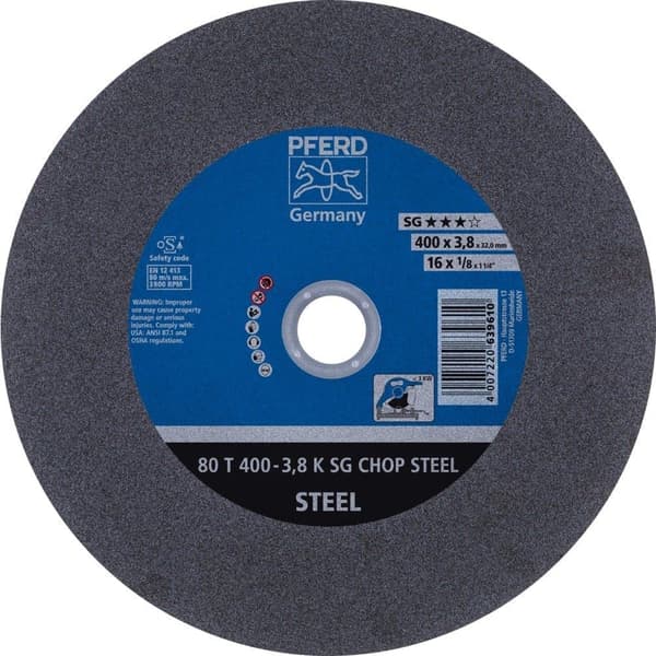Kapskiva Pferd Chop Steel K SG; 400x3,8x32 mm