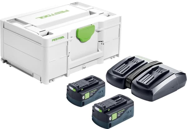 Tillbehörsset Festool SYS 18V 2x5,0/TCL 6 DUO; 18 V; 2x5,0 Ah batt.