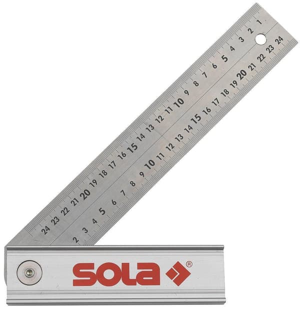 Vinkelmätare Sola Quattro; 250x170 mm