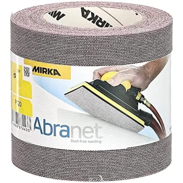Nätmönstrat slippapper rulla Mirka Abranet 545BY001123R; 115mmx10m; P120