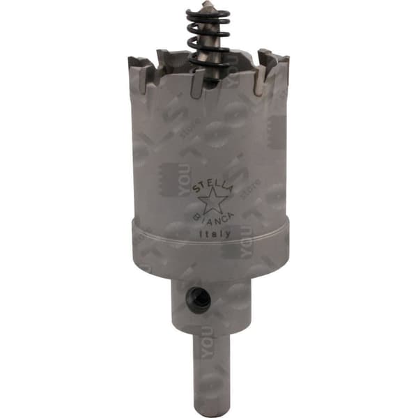 Borrkrona med skaft och centreringsborrbit Ecef TCT Inox; 27x29 mm