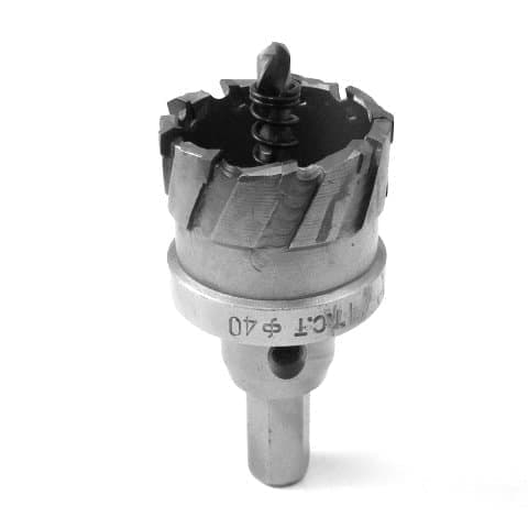 Borrkrona med skaft och centreringsborrbit Ecef TCT Inox; 20x29 mm
