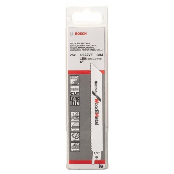 Tigersågsblad Bosch S 922 VF; 150 mm; 25 st.