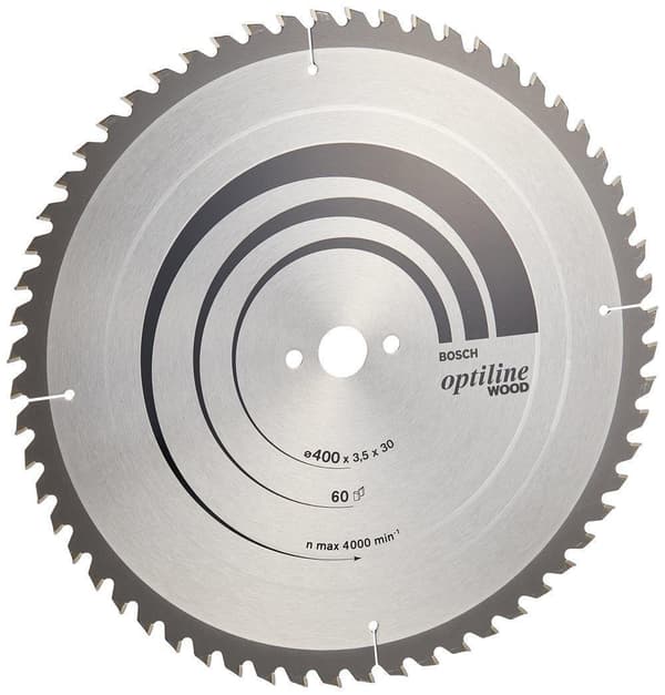 Sågklinga för trä Bosch OPTILINE WOOD; 400x3,5x30,0 mm; Z60; 10°