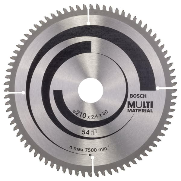 Sågklinga för trä Bosch MULTI MATERIAL; 210x2,5x30,0 mm; Z80; -5°