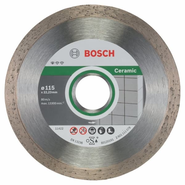 Diamantkapskiva Bosch Standard for Ceramic 2608603231; 115x22,23 mm; 10 st.