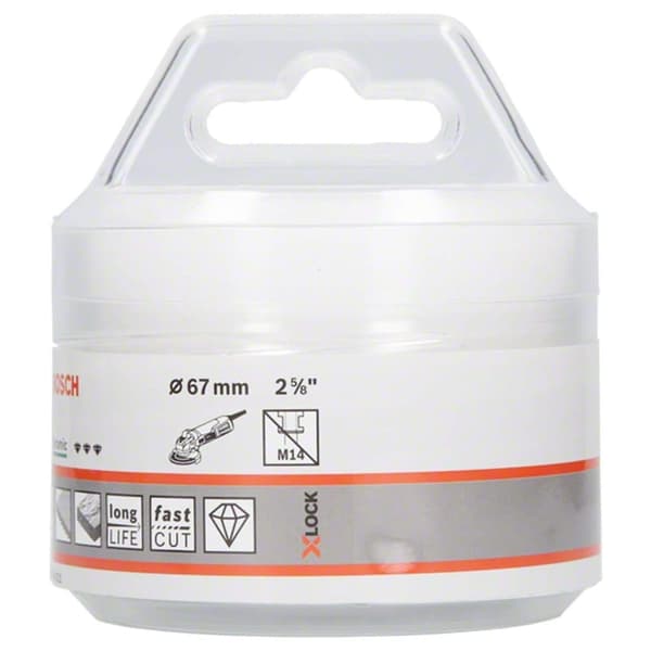Diamantborrkrona för torrborrning Bosch X-LOCK Ceramic Dry Speed; 67x35 mm
