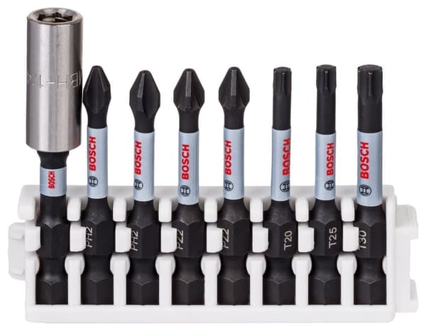 Bitssats för skruvmejsel Bosch Impact Control; 8 st.
