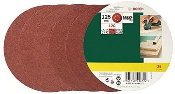 Sandpapper för excenterslipar Best for Wood; 125 mm; K120; 25 st.
