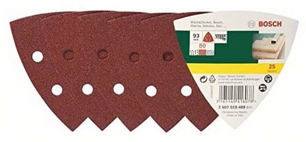 Sandpapper för multislipar Best for Wood; K80; 25 st.