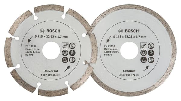 Diamantkapskiva Bosch 2607019478; 115 mm; 2 st.