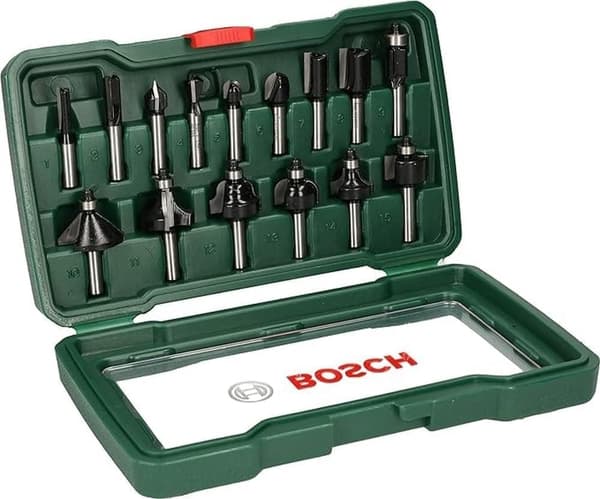 Fräs borrset Bosch; 15 st.