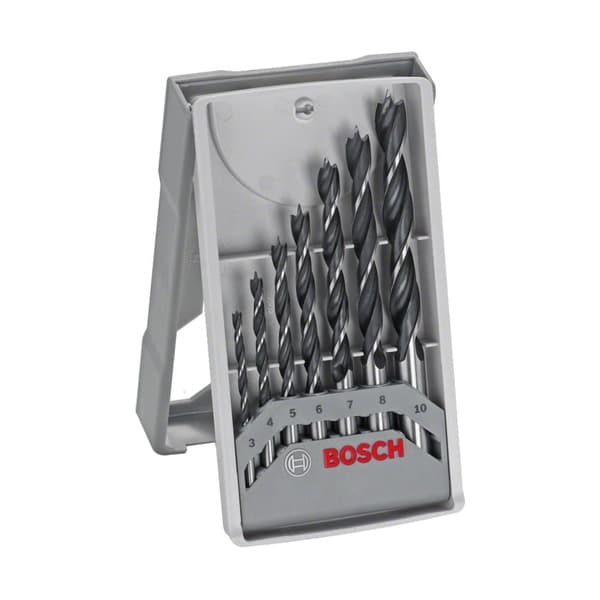 Borrsats för trä Bosch; 3-10 mm; 7 st.