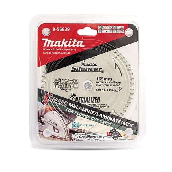 Sågklinga för trä Makita; 165x2x20,0 mm; Z60; 5°
